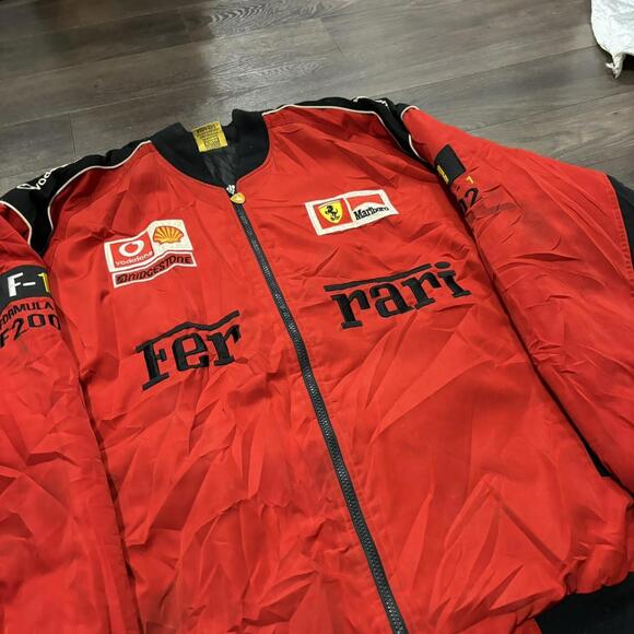 vintage Ferrari nice man bomber jacket 1996 XXL - Picture 2 of 8